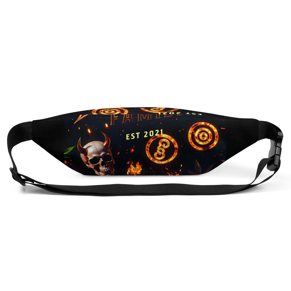 Flame Fanny Pack | Bold Gradient Streetwear Waist Bag The Insanity Store