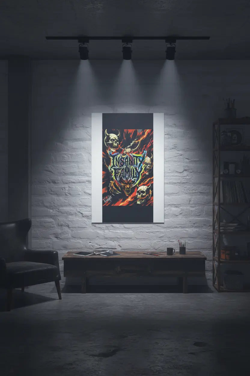 Insane Art poster 24x36 - industrial room with overhead lighting