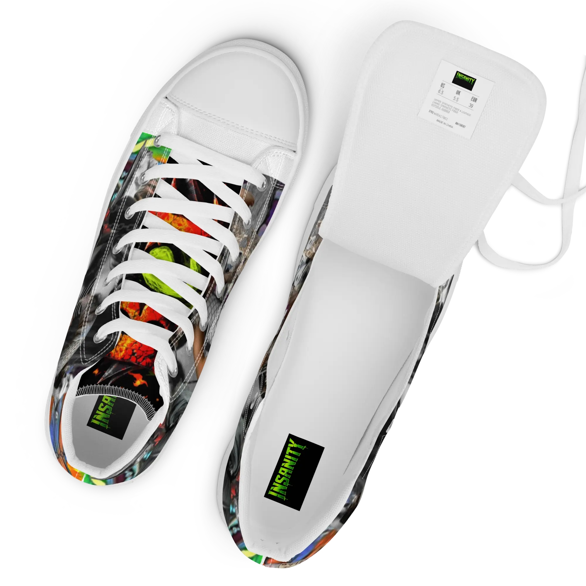 Insanity Circuss High Top Canvas Shoes Insanity Store