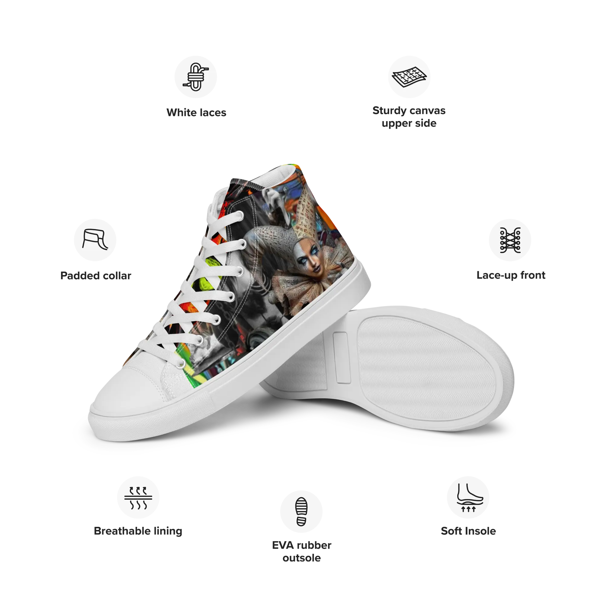 Insanity Circuss High Top Canvas Shoes Insanity Store